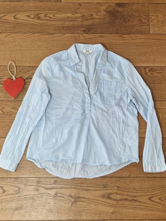 Damen Bluse C&A hellblau Langarm Grösse 38 guter Zustand
