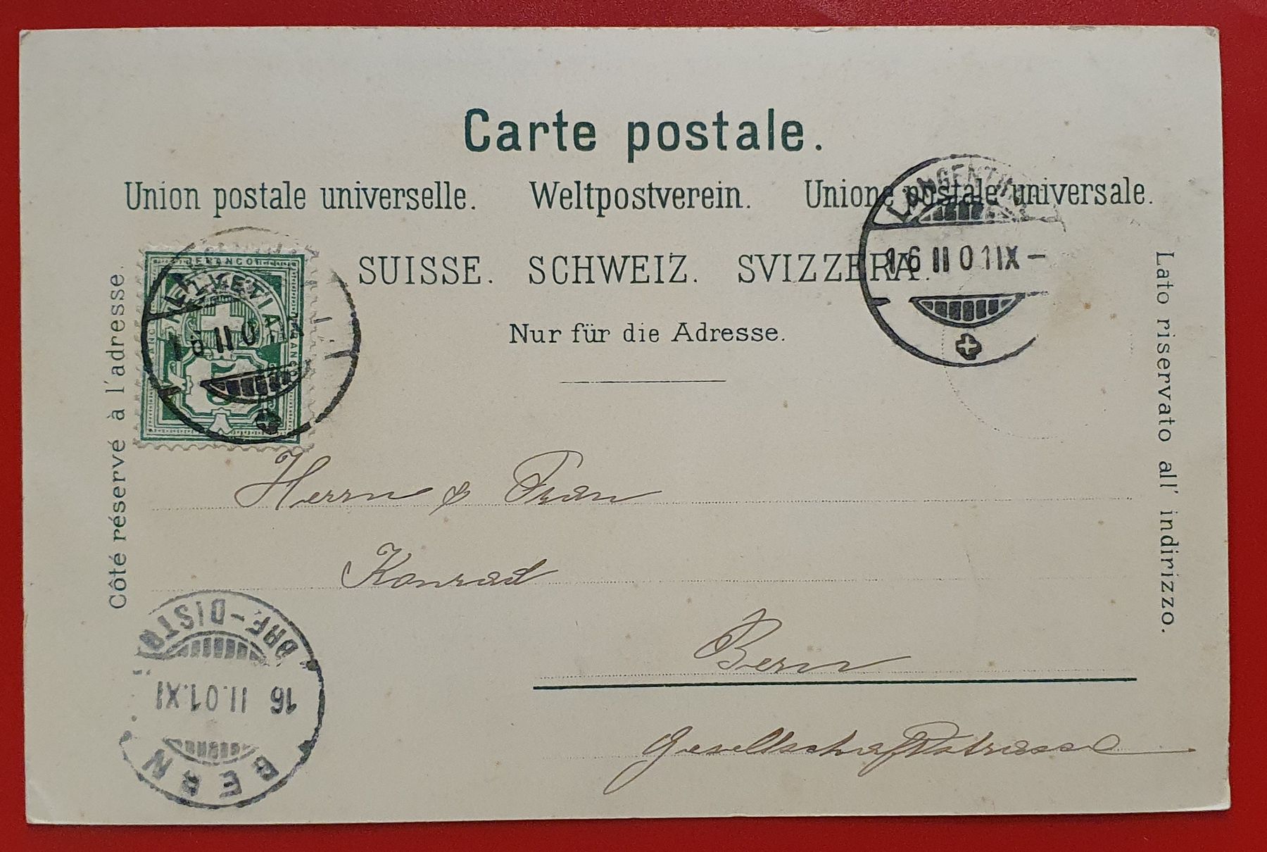 Cartoline postali: Gruss aus Langenthal – Usato da Kreuzlingen venduto da Rschweiz1 1