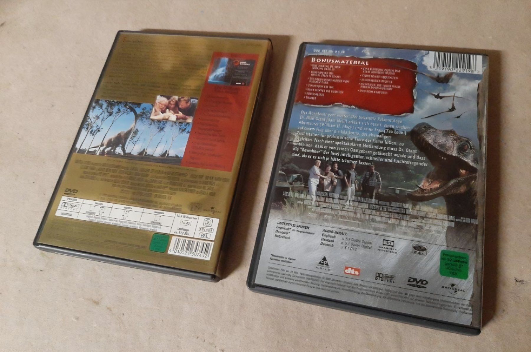 Tutti i DVDs: Jurassic Park 1 + 3, DVD's – Usato da Vogelsang AG venduto da villa9 1
