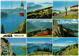Rigi - 8 Bild AK