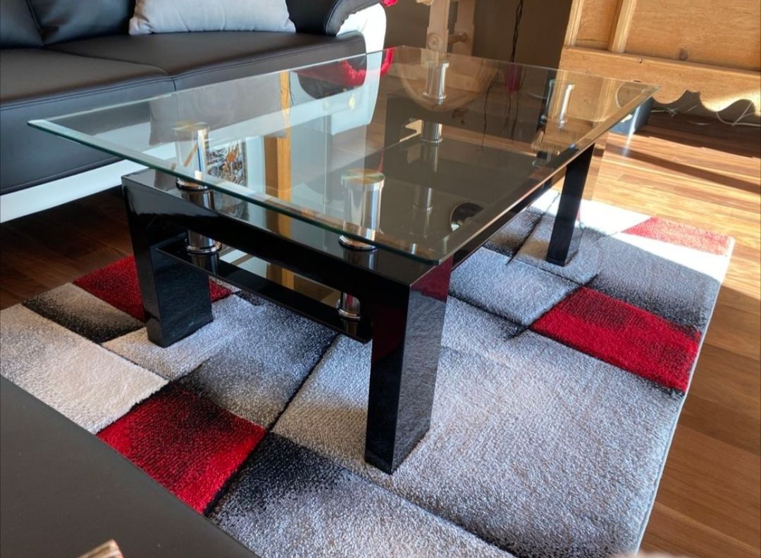 Tables: Couchtisch Glas schwarz mit Ablage – D'occasion à Einsiedeln par cgy_z5yw 2