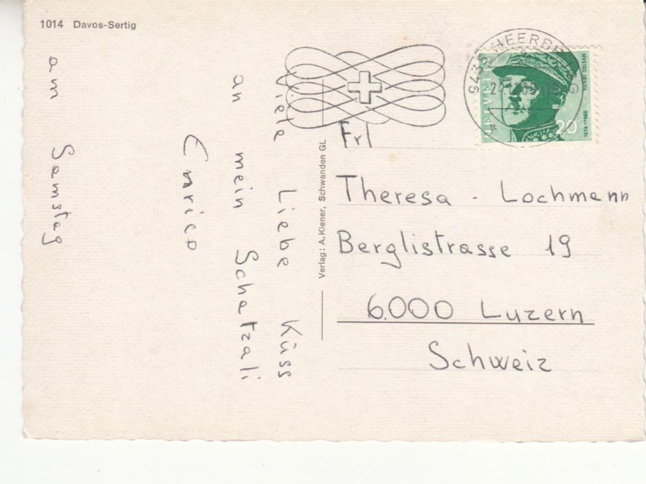 Cartoline postali: Davos Sertig 1969 – Usato da Bürglen TG venduto da StampGraf 1