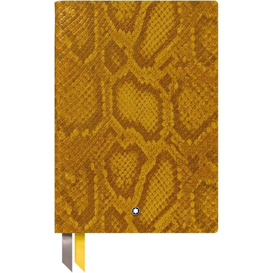 Montblanc Blocchi: NEU-MONTBLANC Notebook #146, Python Print, Saffron lined-OVP – Nuovo e nell'imballaggio originale da Kilchberg ZH venduto da Luxury-Goods-CH