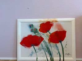 Mohnblumenbild/ Bild/ Deko