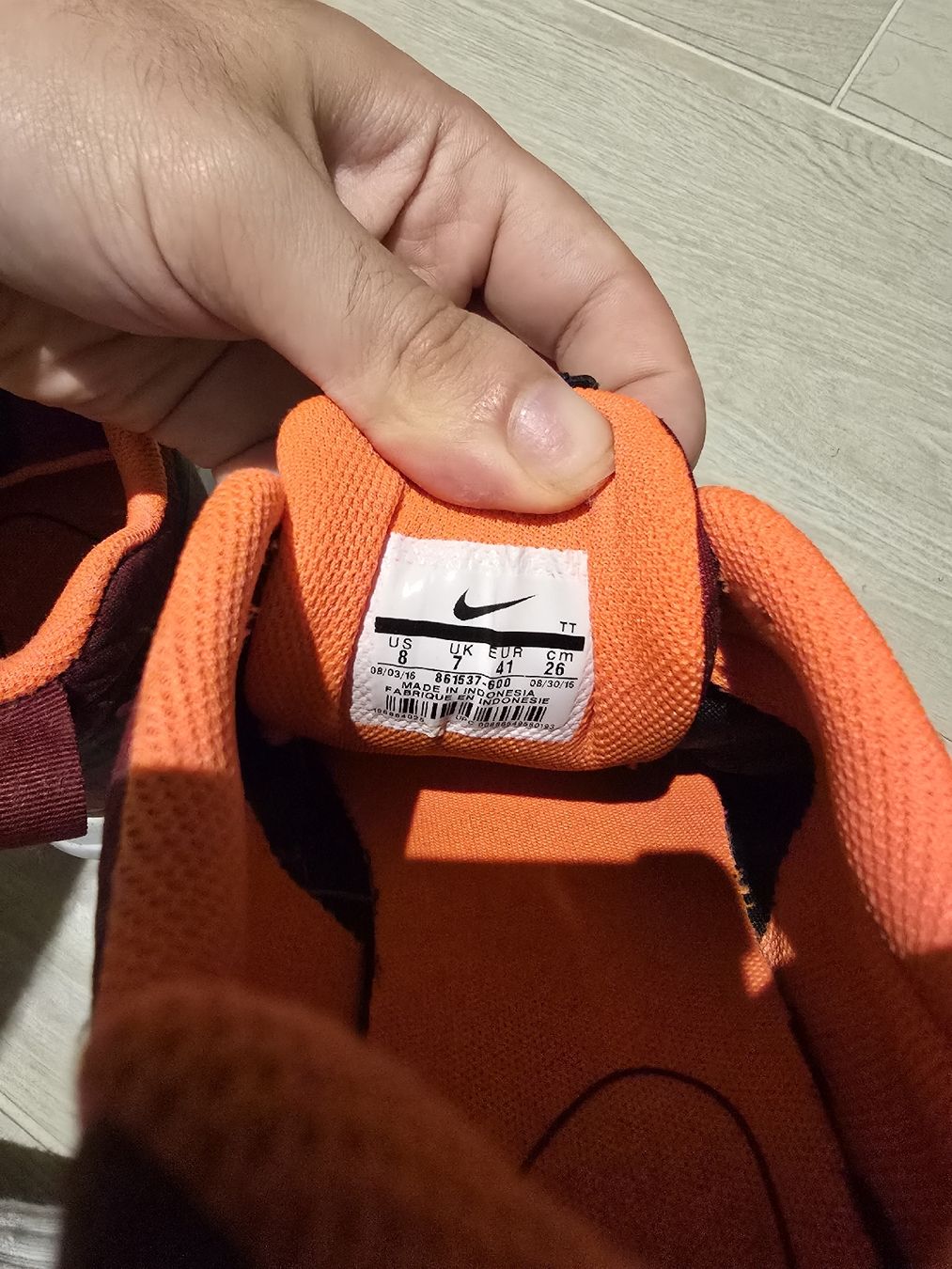 Nike Scarpe da uomo: Nike Orange Size 41 – Usato da Dompierre FR venduto da Naitcir 3
