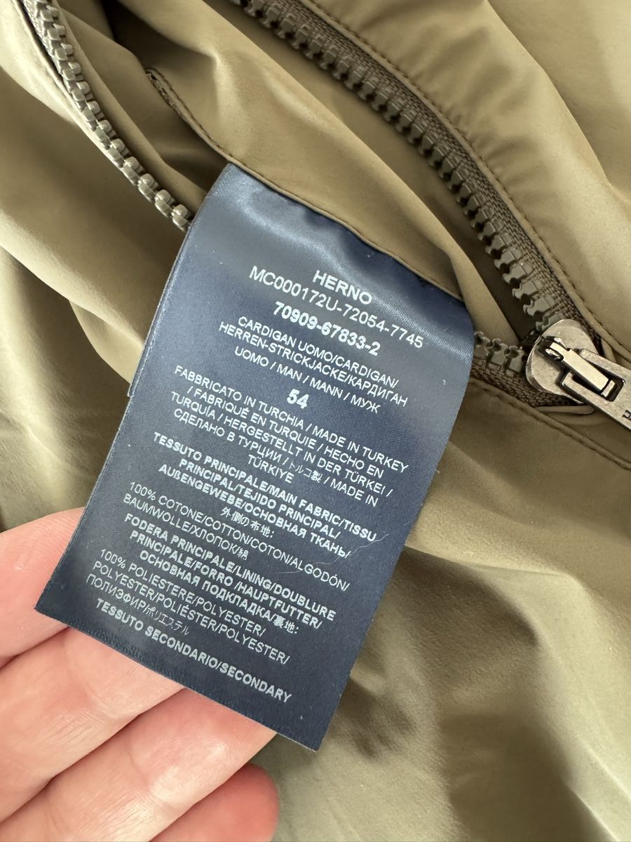Herno Maglioni & Felpe: Herno Baumwoll Zipper Gr 54 – Usato da Wohlen AG venduto da zrhdus 2