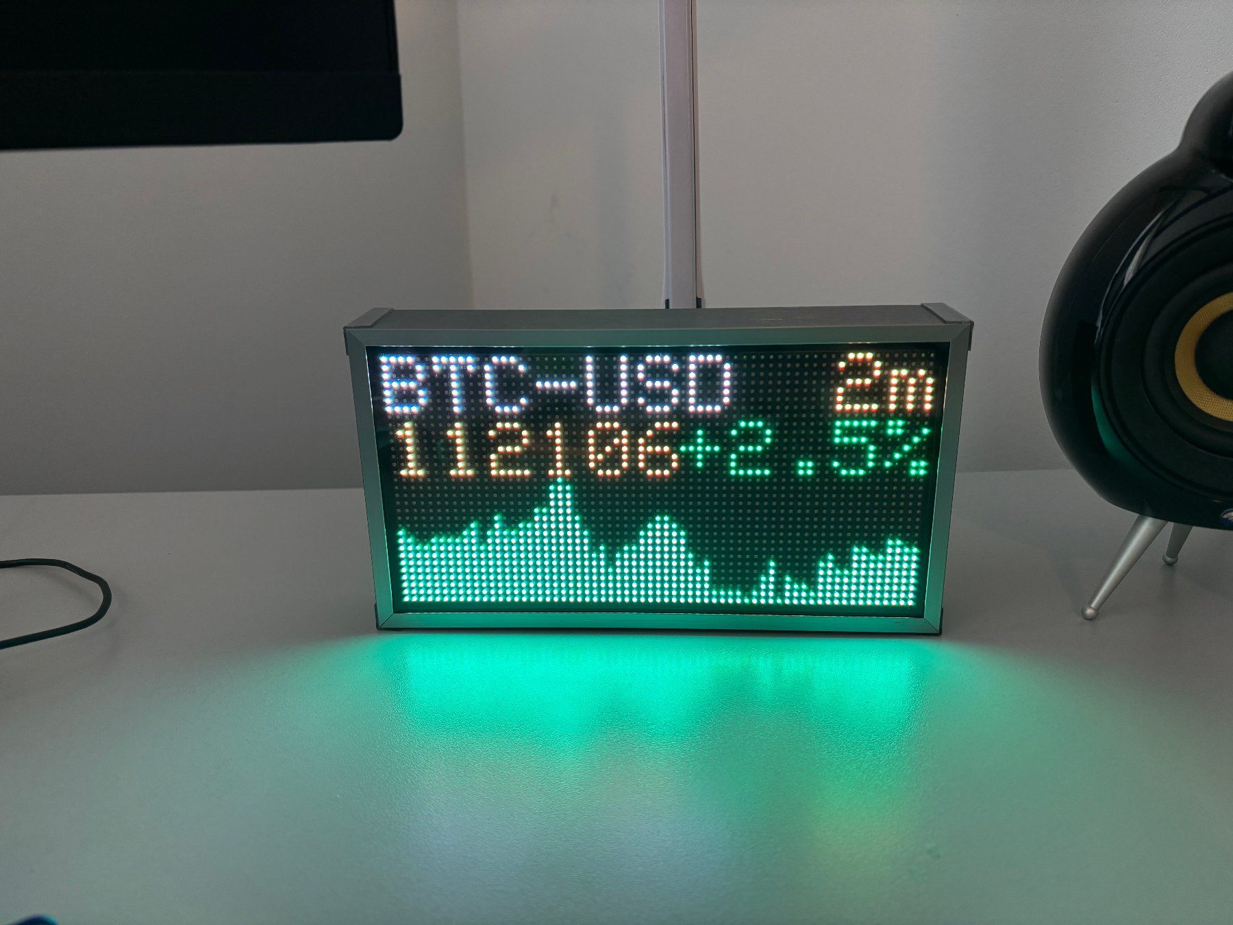 Coin Miner: LED Matrix Cryptocurrencies & Aktien & Wetter Daten – Nuovo e nell'imballaggio originale da Erlenbach ZH venduto da ultraSale