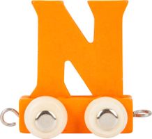 Buchstabenzug Wagen " N " bunt