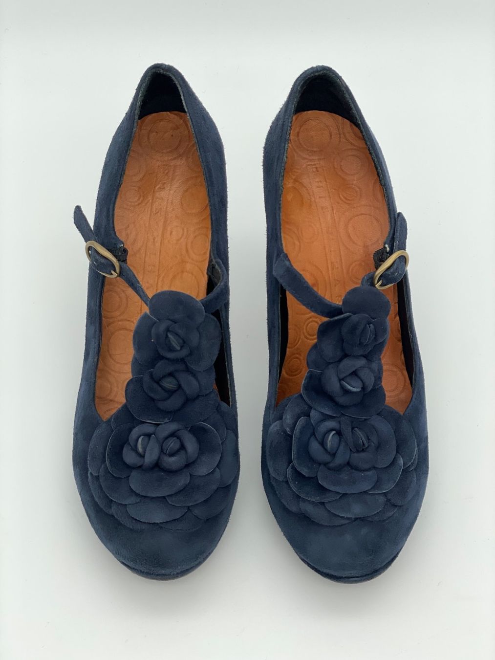 Chie Mihara Scarpe da donna: Chie Mihara Suede Plateau Pump EU 39 Blau – Usato da Zürich venduto da shoe_shop 4
