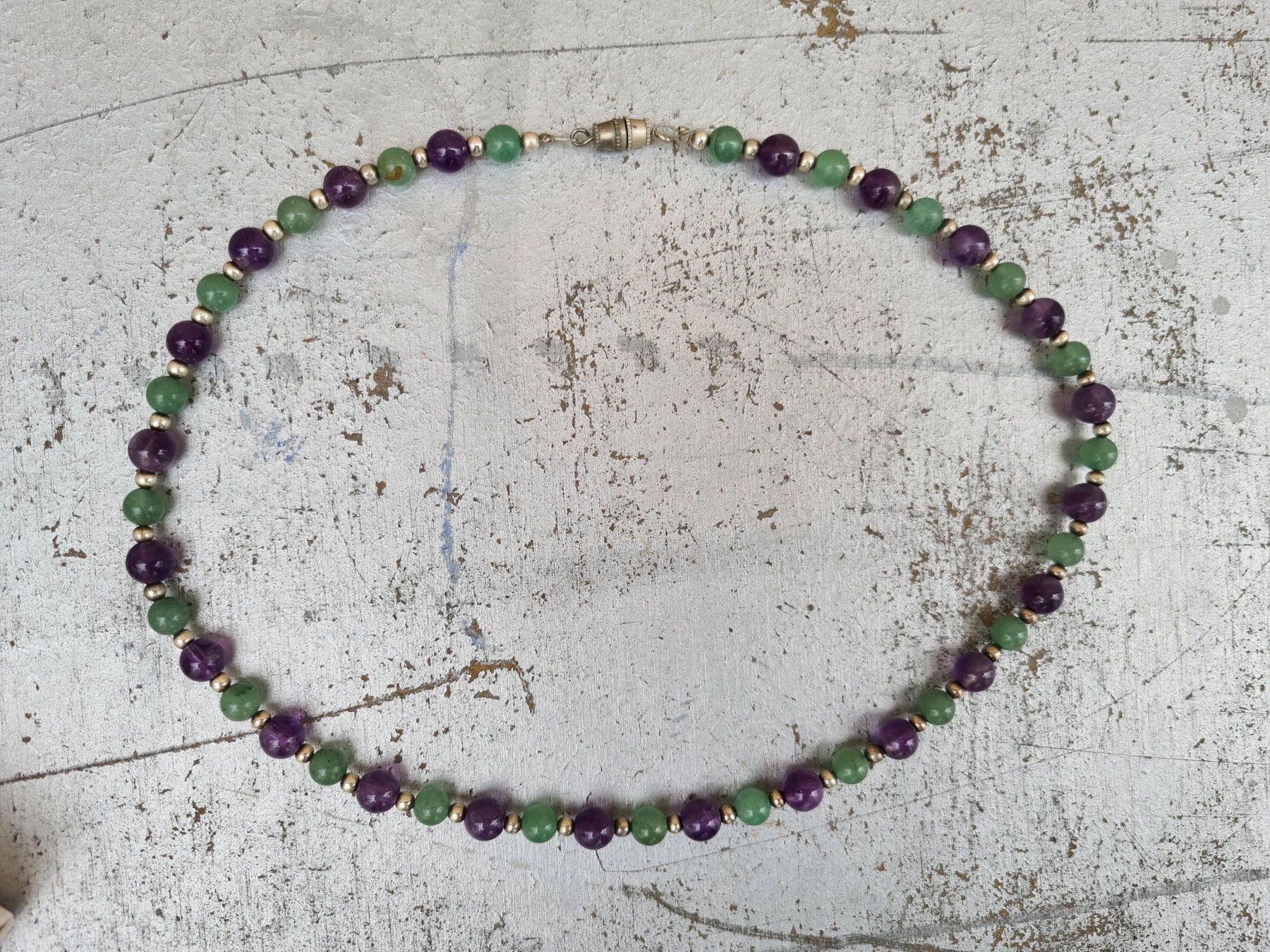 Colliers: Schmuck: Collier Steine/Silberperlen – D'occasion à Romanshorn par Rachacha 1