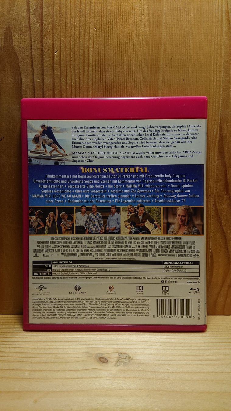 Tutti i DVDs: MAMMA MIA Here we go Again auf Blu-Ray – Usato da Wilderswil venduto da Exebub 1
