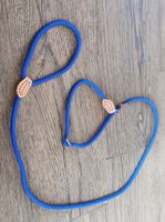 Hundeleine aus robustem Seil, verstellbar, blau, Zugstopp