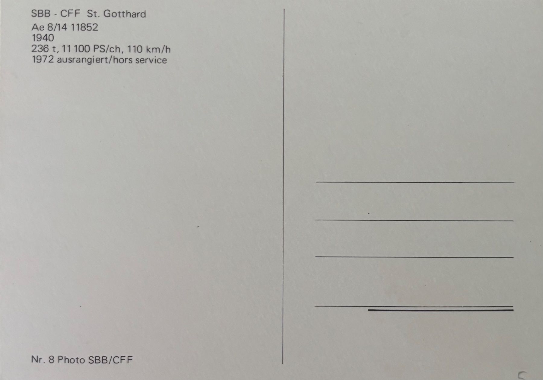 Cartoline postali: Maximumkarte, Philatelie, SBB, Lokomotive – Usato da Frauenfeld venduto da Merk52 1