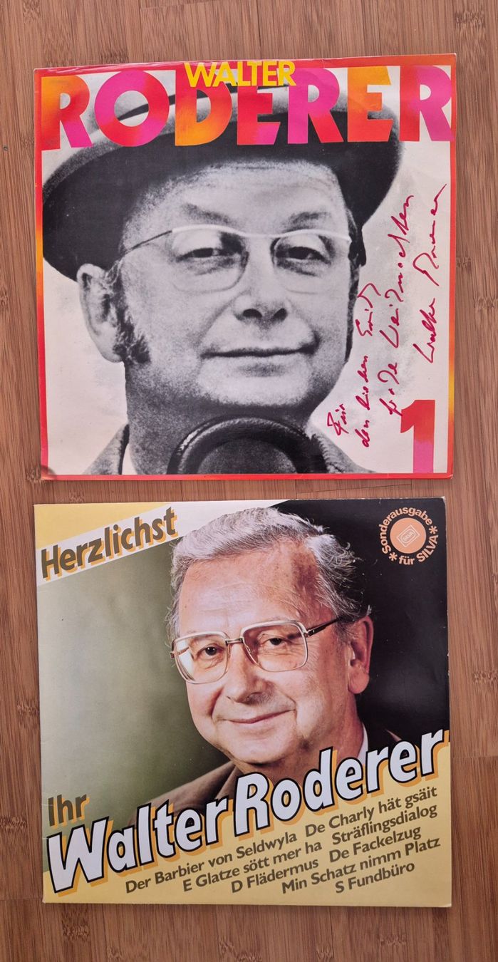 Dischi in vinile: Walter Roderer - 2 Schallplatten - 1x original signiert – Usato da Zeiningen venduto da Carettacaretta69