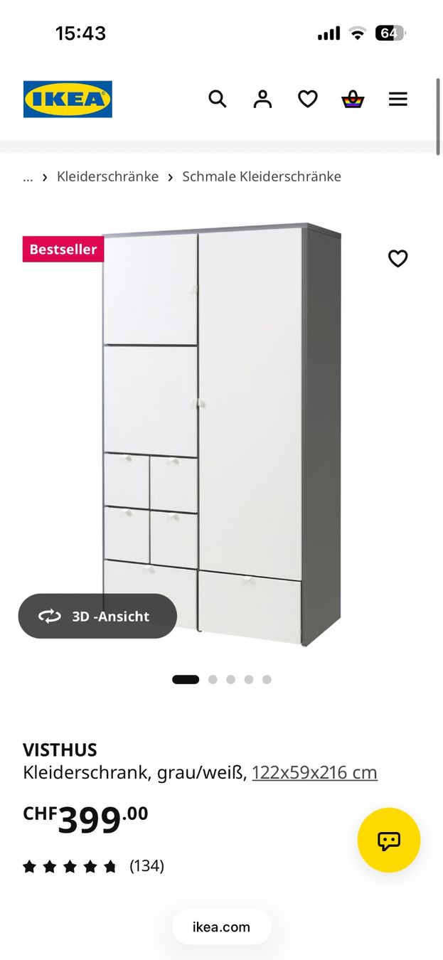 Ikea Armadi: Ikea Schrank Visthus – Usato da Dielsdorf venduto da AntonundAffi 3