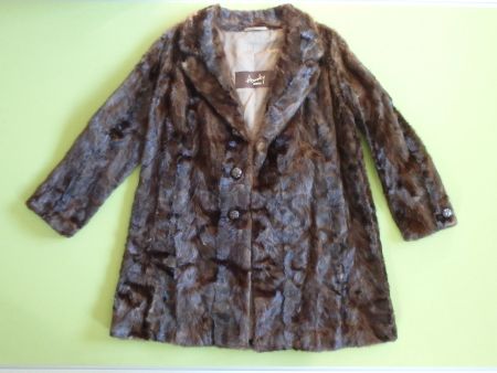 braune Vintage Nerzjacke HANKY Zürich