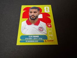 Elias Saad Tunesien Panini Sticker Fifa WM 2026 TUN 16
