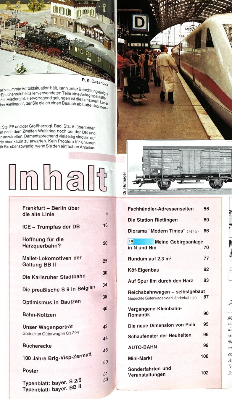 Riviste & Magazine: Eisenbahn Journal - 3 Hefte - 3+6+9/1991 – Nuovo (secondo la descrizione) da Hünenberg venduto da Ecila 2