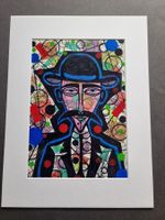 EDGAR BALTENSPERGER ORIGINAL ACRYL BILD SIGNIERT