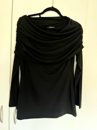 Elegantes Kimmich Trikot Luxus-Oberteil, schwarz, Gr. L