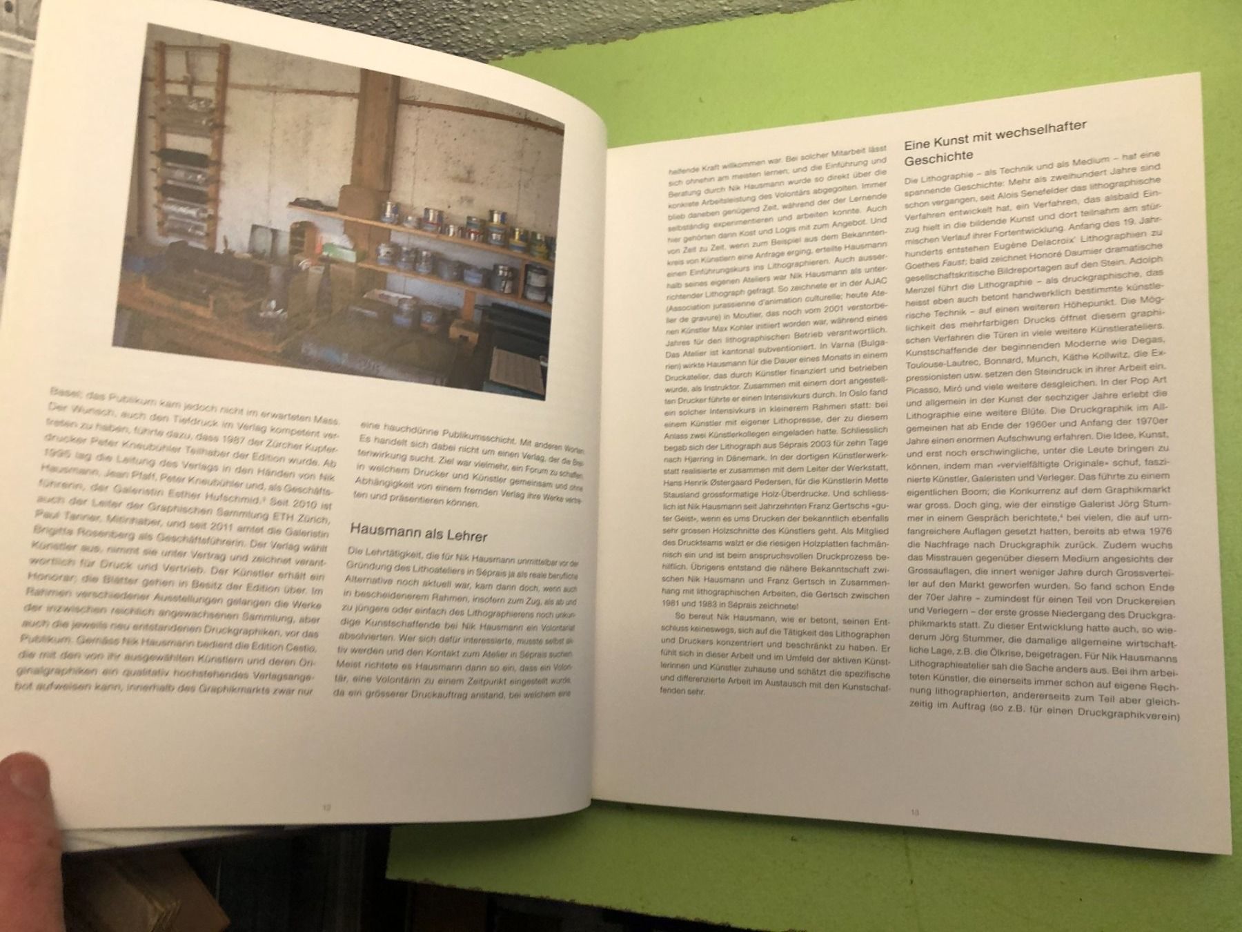Libri: Bernard Fassbind: Kunst der Lithographie. – Usato da Zürich venduto da allp 5