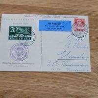 Luftpost Zürich 1925 Ueber den Alpen