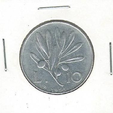 Tutti le monete: 1950  top  10 lire – Usato da Neuchâtel venduto da pasprie 1