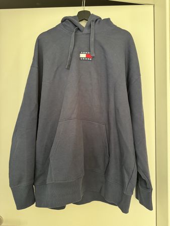 Pull Tommy Jeans bleu marine, taille L, comme neuf!