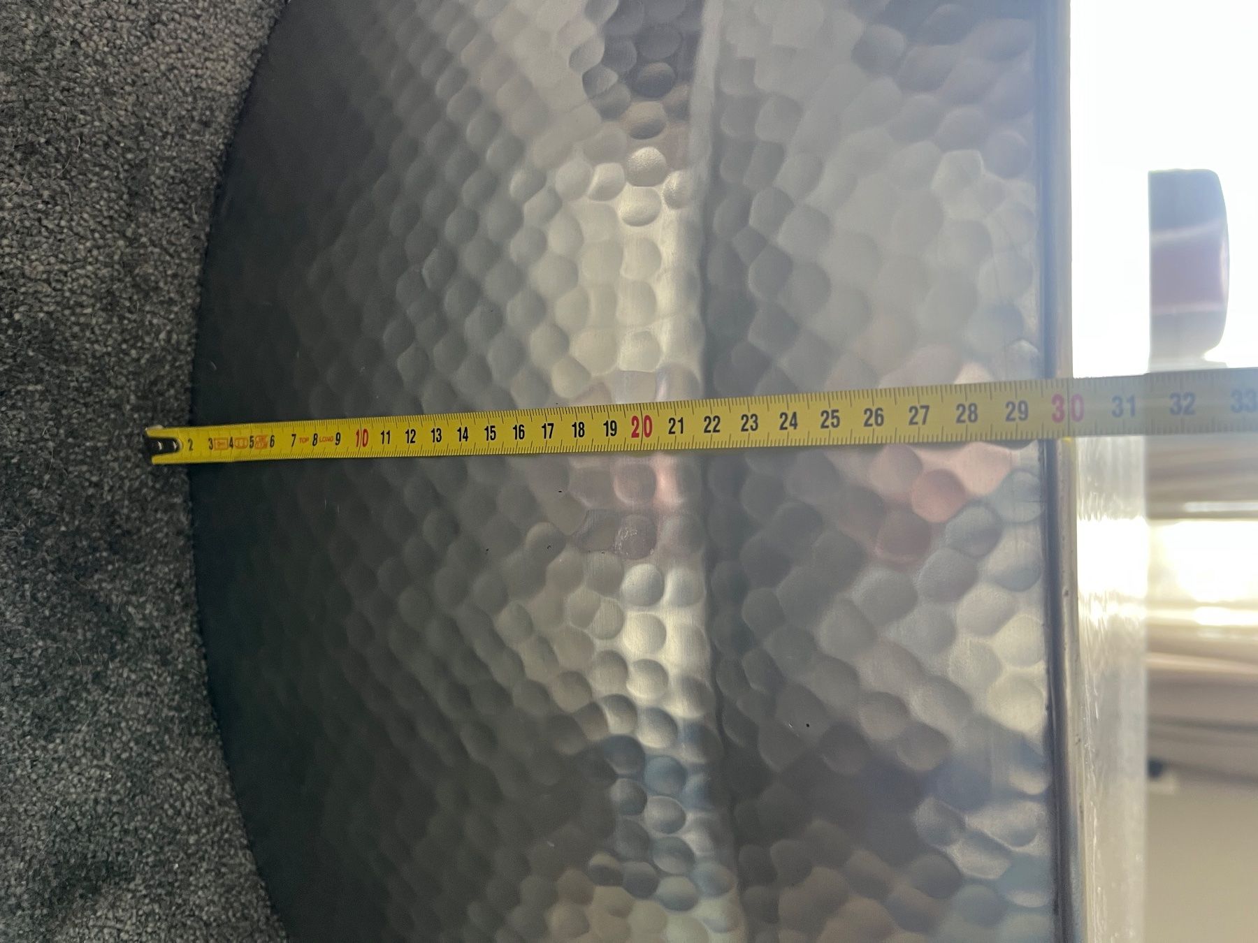 Tavoli: Moderner Couchtisch aus Metall, modern Metal Drum Table – Usato da Oberwil-Lieli venduto da sunny.day 3