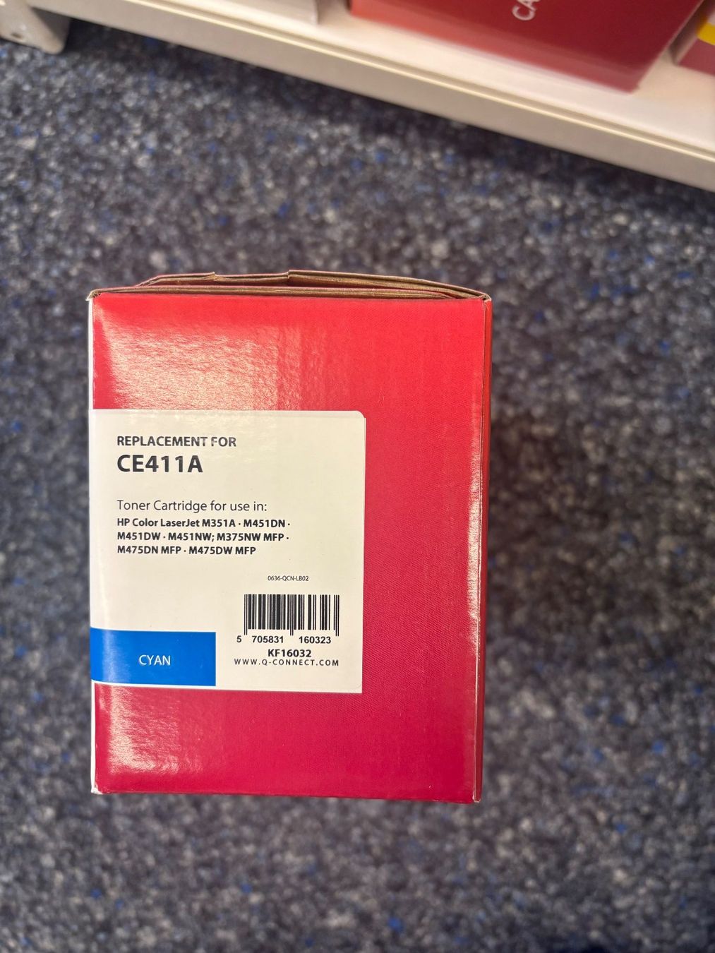 Cartucce per stampanti & toner: Q-Connect Toner CE411A cyan neu – Nuovo e nell'imballaggio originale da Aarau venduto da ric_j2fq 1