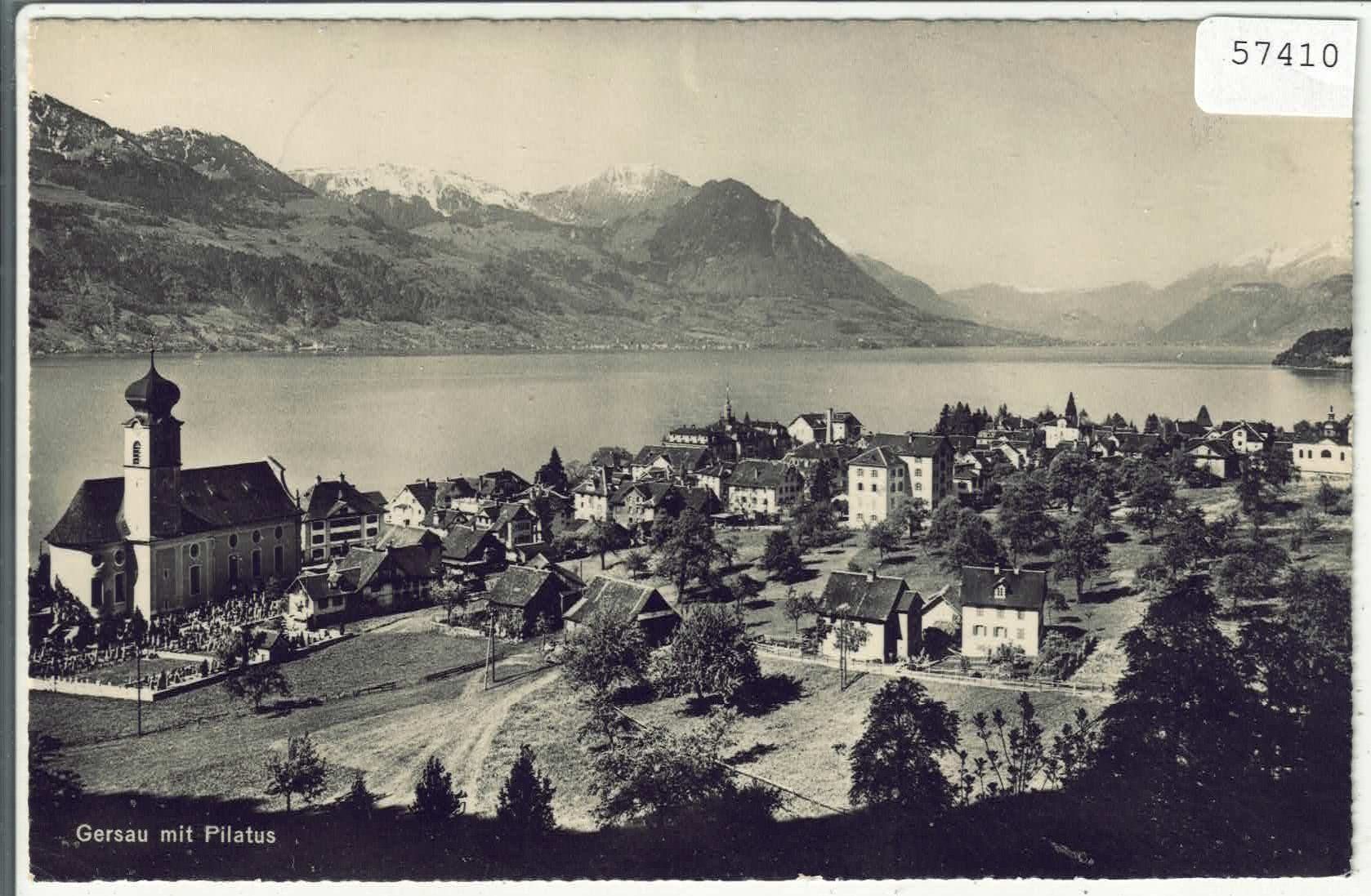 Ansichtskarten: Gersau mit Pilatus – Gebraucht aus Ettingen von Kartenplanet