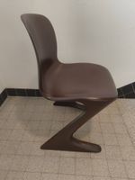 Z-Stuhl Braun Kanguru Ernst Moeckl, Space Age DDR Design
