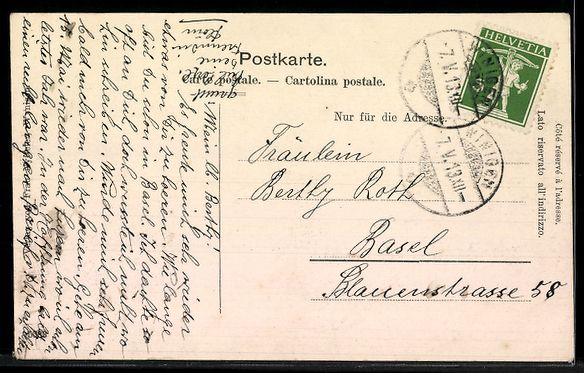 Cartoline postali: AK Wynigen, Generalansicht mit Umgebung – Usato da Berlin venduto da bartko-reher 1
