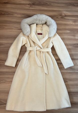 Max Mara alpaca and wool blend coat, size 36