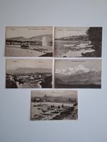Genéve. Ansichten von Genf auf alten Postkarten. 5 Stück.