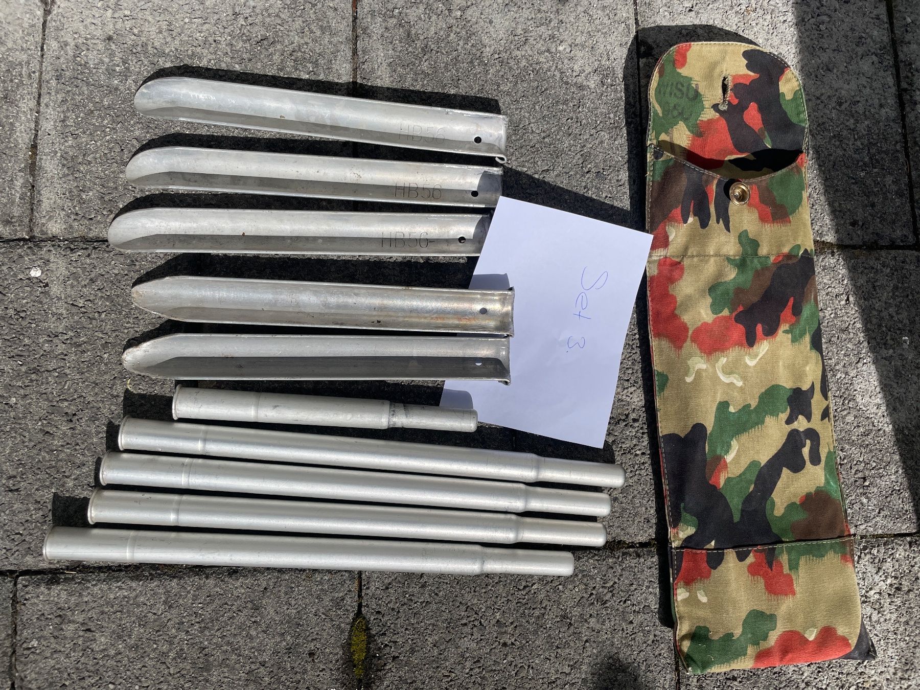 Schweizer Armee Zelte & Pavillons: Hering zu Militärblache – Gebraucht aus Mollis von haemmis2009