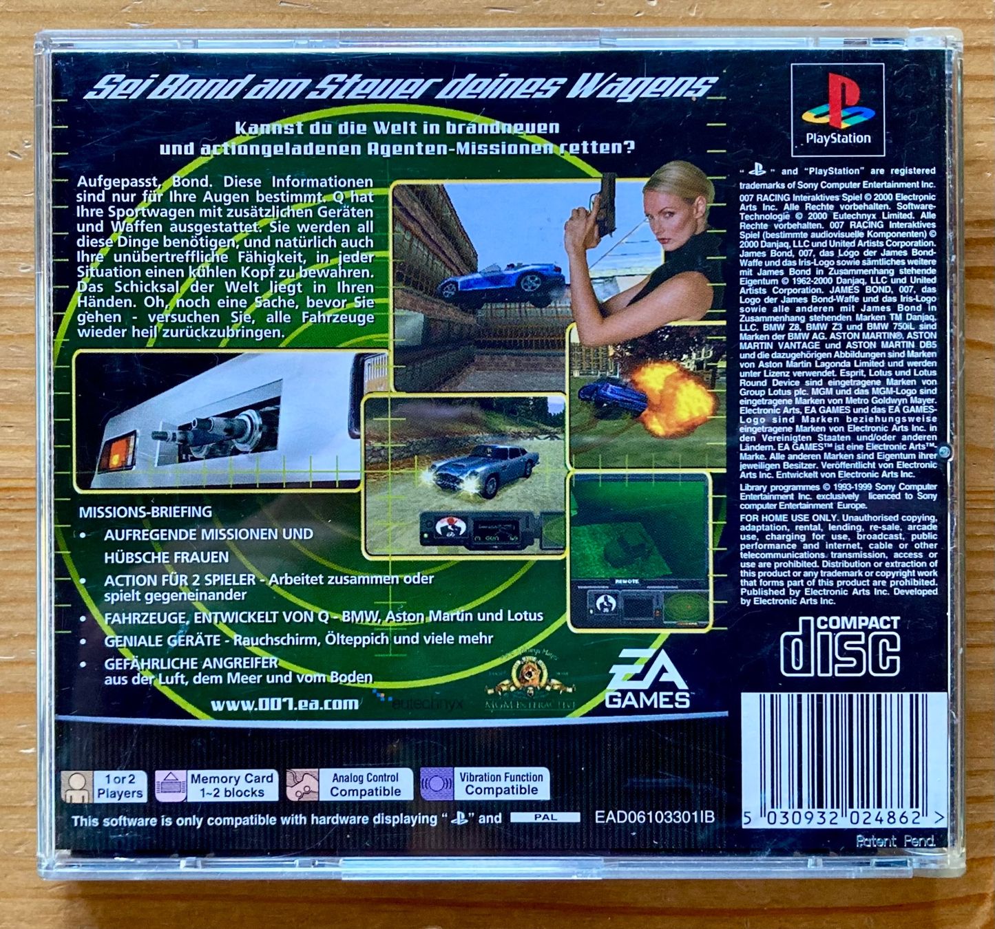 Sony Giochi: 007 Racing (Leerhülle) - PS1 – Usato da Zürich venduto da Djmotionch 2