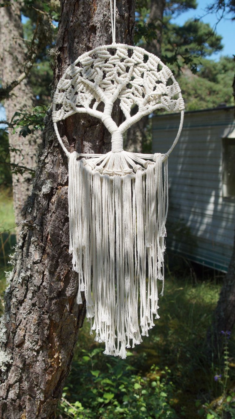 Tutte le decorazioni: Handgefertigter Makramee-Lebensbaum, Boho-Dekoraration ø30cm – Nuovo e nell'imballaggio originale da Tafers venduto da JP911 4