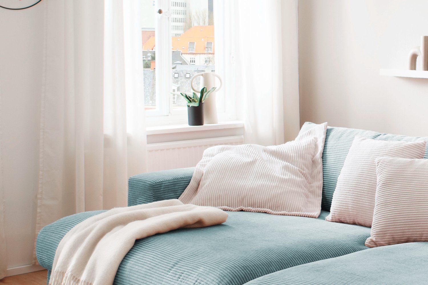 Divani: Big Sofa High End in Cord light blue – Nuovo e nell'imballaggio originale da Bischofszell venduto da deluxe-moebel 6