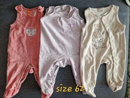 3 Babypijamas, Grösse 62, Top Zustand