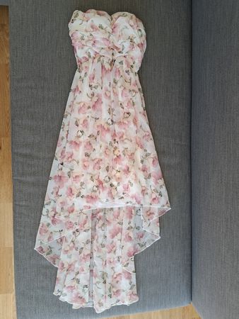 Trägerloses Kleid Blumenmuster Grösse XS neuwertig
