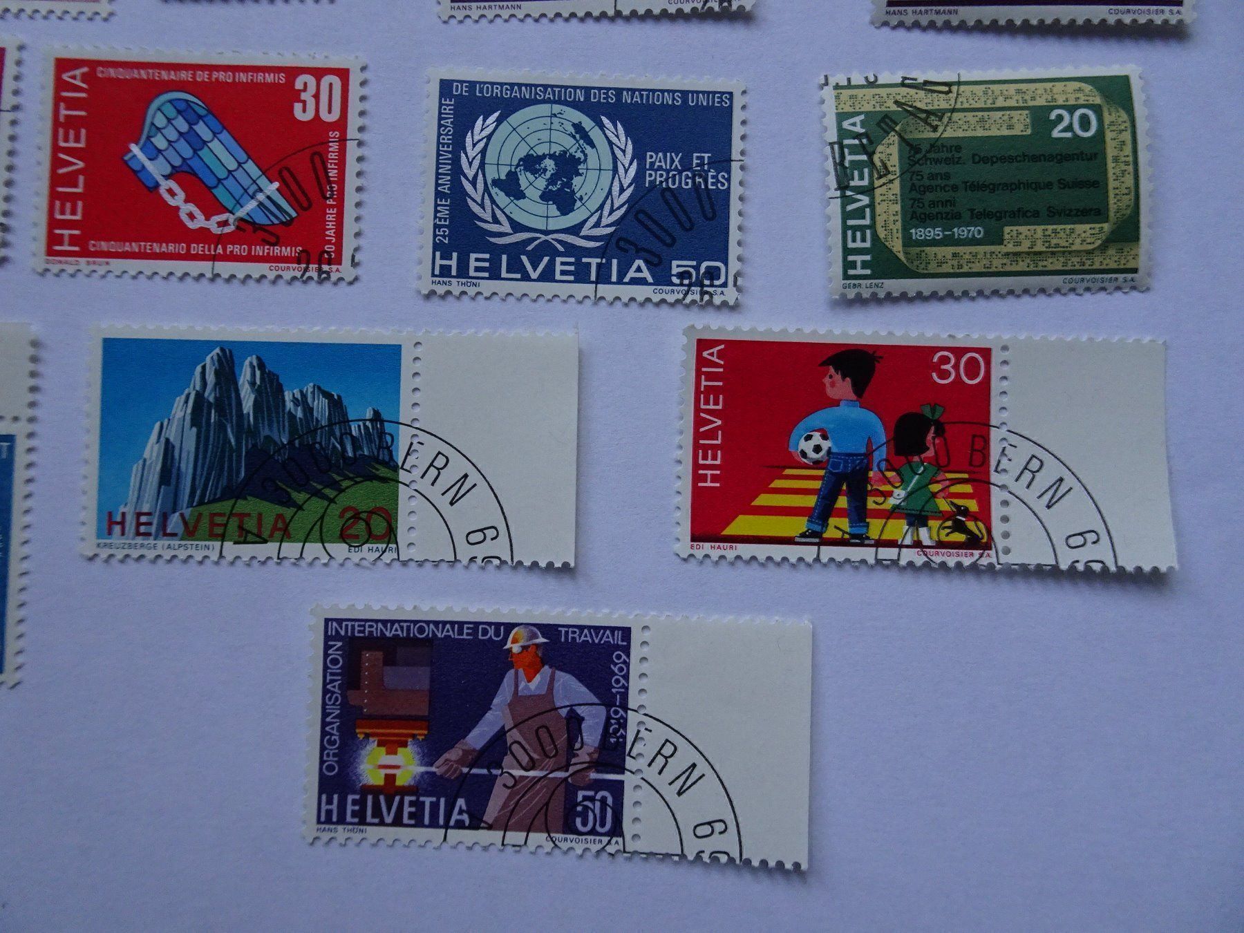 Alle Briefmarken: 1969-70 mit E.T. Stempel – Neu (gemäss Beschreibung) aus Aadorf von Chnorli-Furz 4