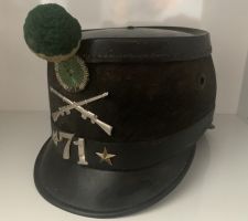 Antiker Infanterie Tschako Schweizer Armee