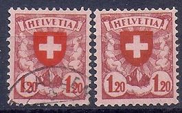 PROPAGANDE TYPE ECUSSONS No. 164 + ab HELVETTA 0 / **