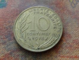 FRANCE  10 Centimes  1978  (Z)