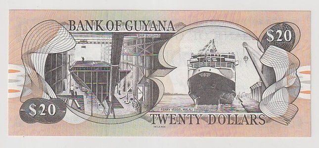 Banconote: 20 DOLLARI - GUYANA – Nuovo (secondo la descrizione) da CHIASSO venduto da Rochelle59. 1