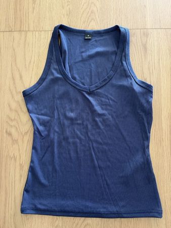 Damen Ripp Top dunkelblau Gr.M NEU