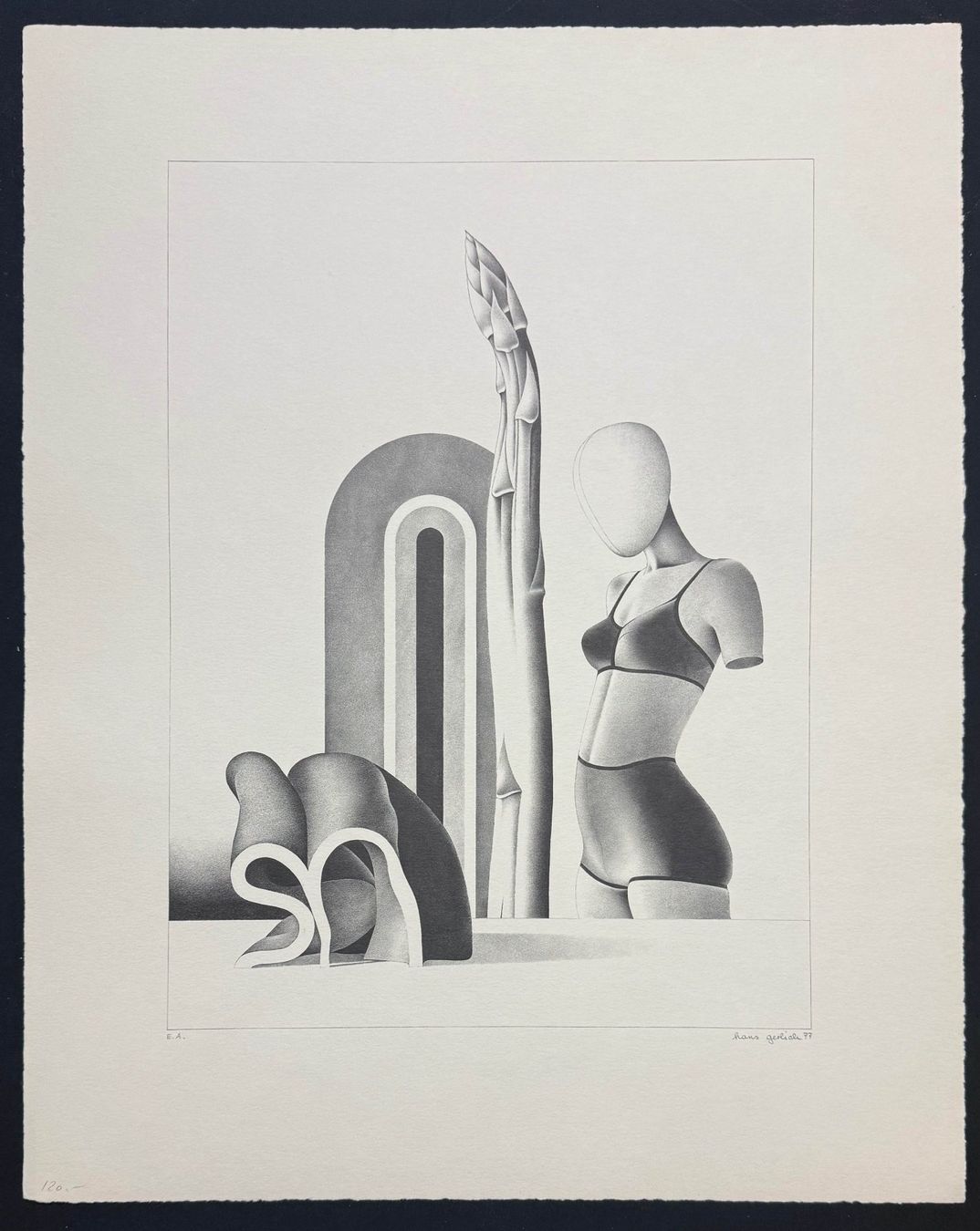 Grafiken & Lithographien: Original-Lithographie - Hans Gerlich *1943 – Gebraucht aus Baar von Roze1