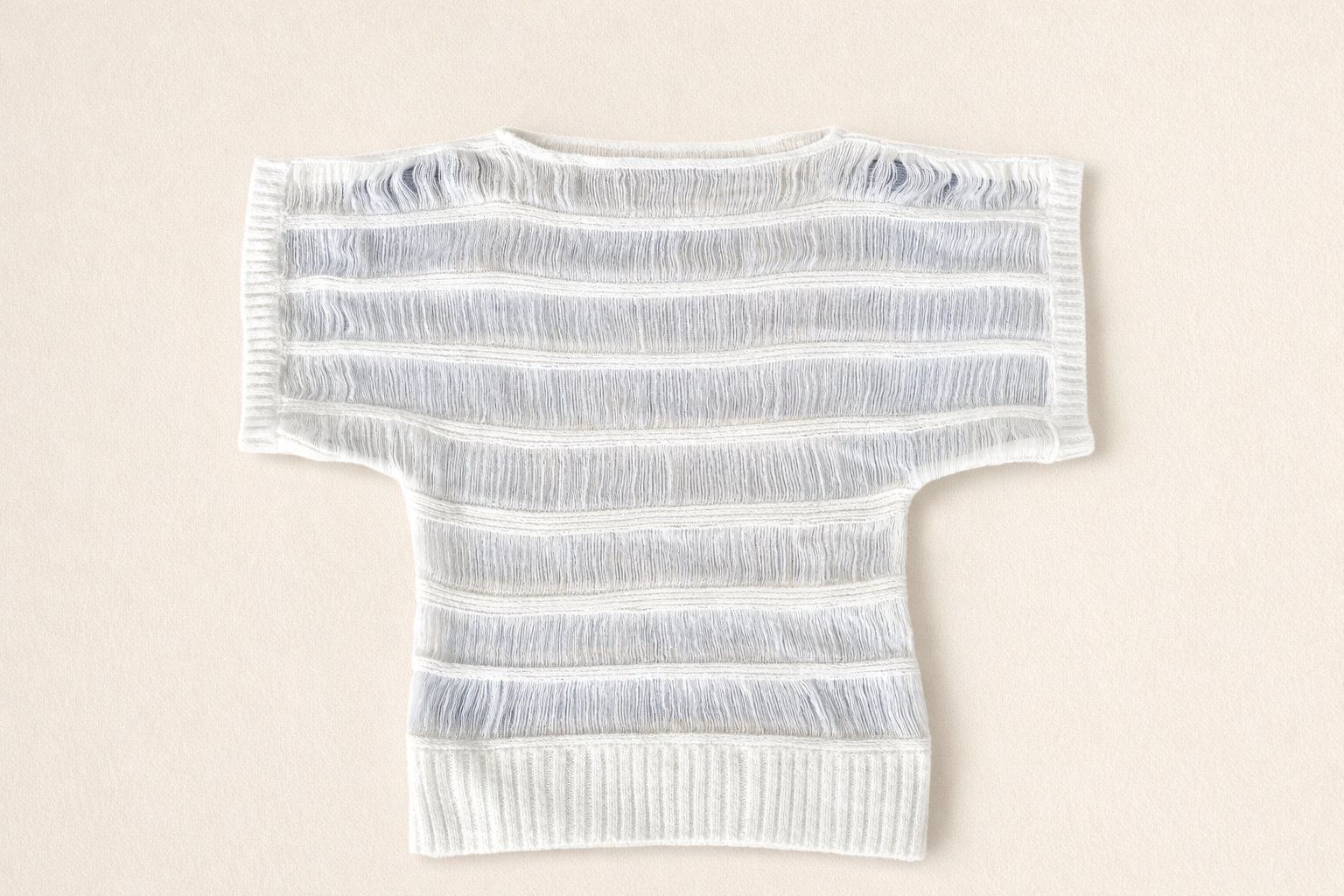 Morgan T-shirt: Morgan Leichter Stricktop Weiss Kurzarm – Nuovo (secondo la descrizione) da Fully venduto da VaneaSelection 1