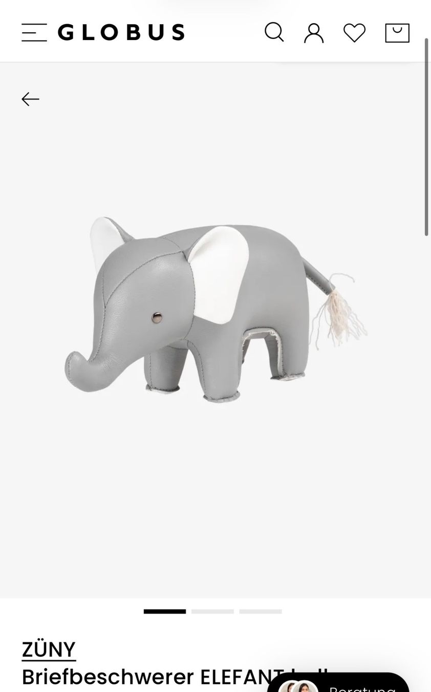 Sonstige Dekorationen & Accessoires: Buchstütze Classic Elefant Züny – Gebraucht aus Küsnacht ZH von jda_6kry 3